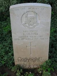 Dar Es Salaam War Cemetery - Oliver, Ernest